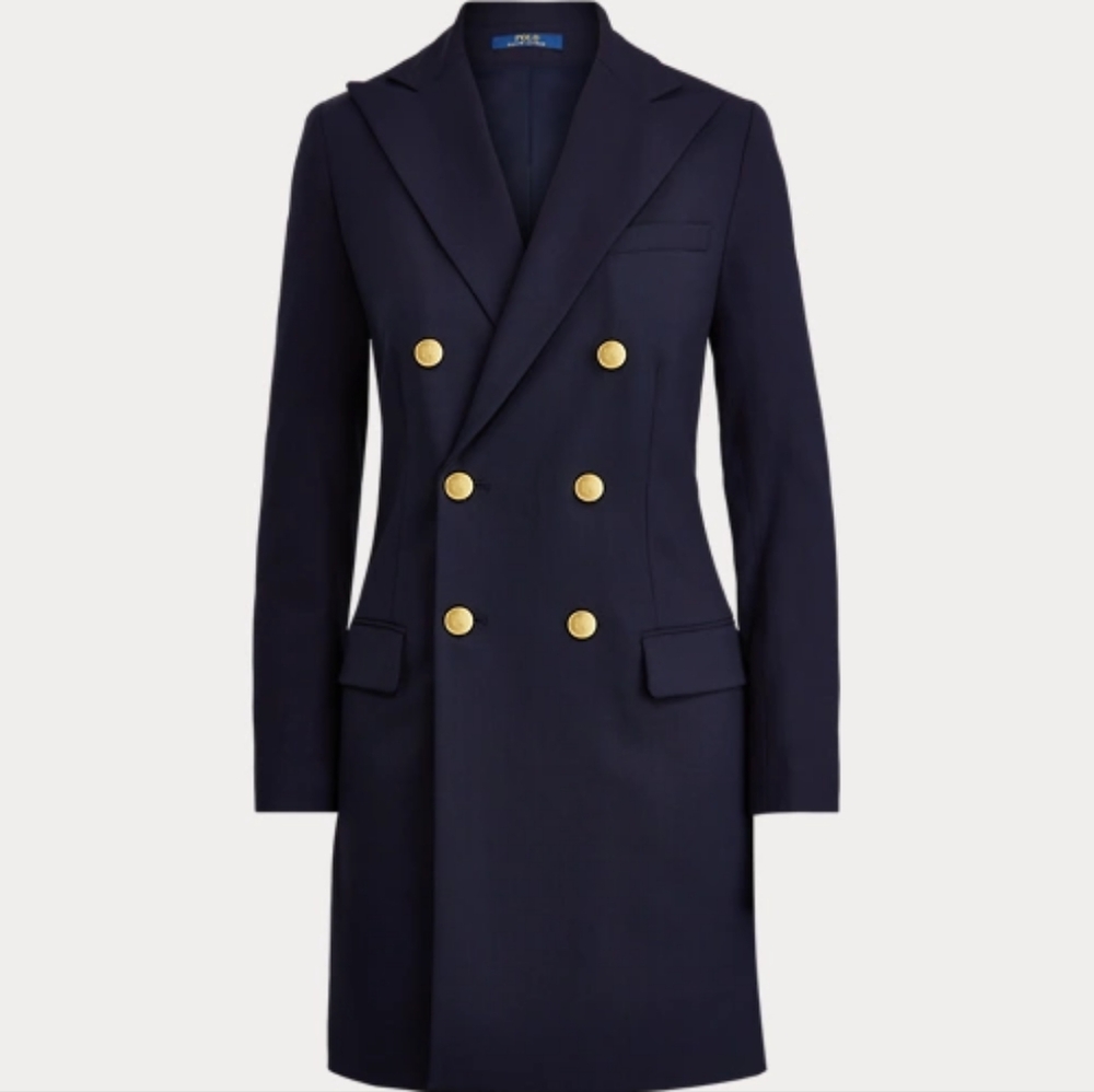 POLO Ralph Lauren double breast wool Tux coat. NWOT